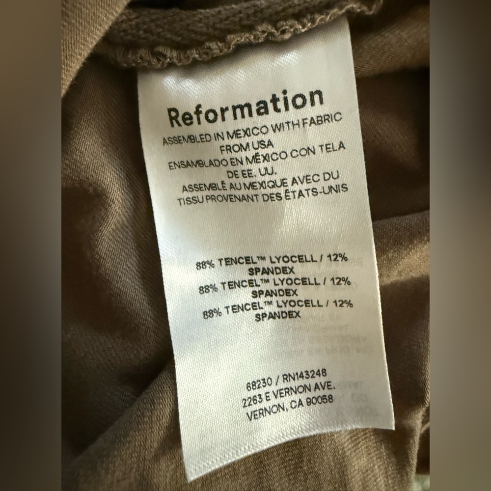 LAST CHANCE Reformation Amelia Knit Top Small Shitake XS SOLD OUT - Picture 5 of 6